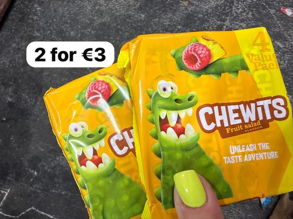 Chewits Fruit Salad Flavour 4 Value Pack