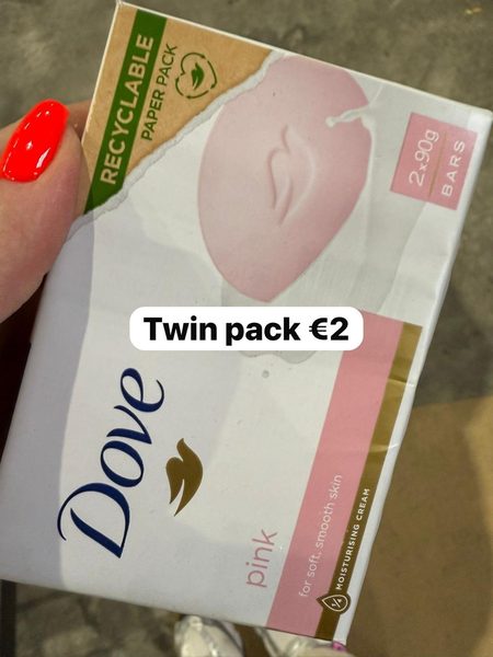 Dove Pink Beauty Cream Bar 2x90g